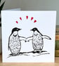 Penguin Lino Printed Card - Image 1