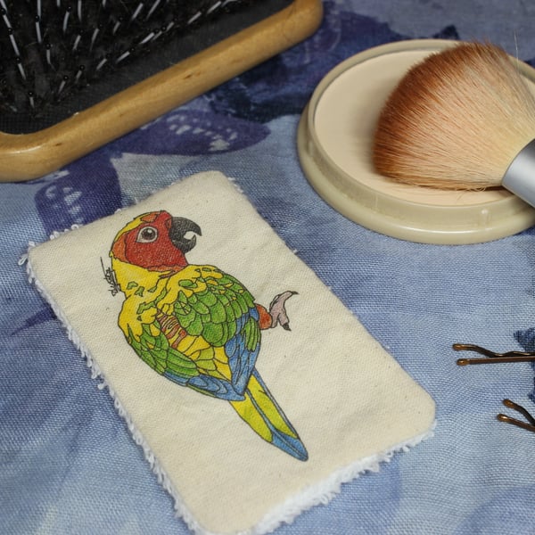 SALE ITEM - Parrot Washable & Reusable Eco Fabric Bird Face Wipe 