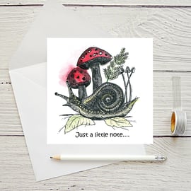 Snail Greeting Card