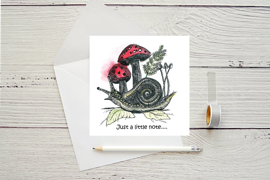 Snail Greeting Card