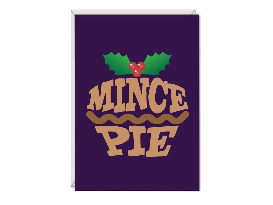 Mince Pie Christmas Card
