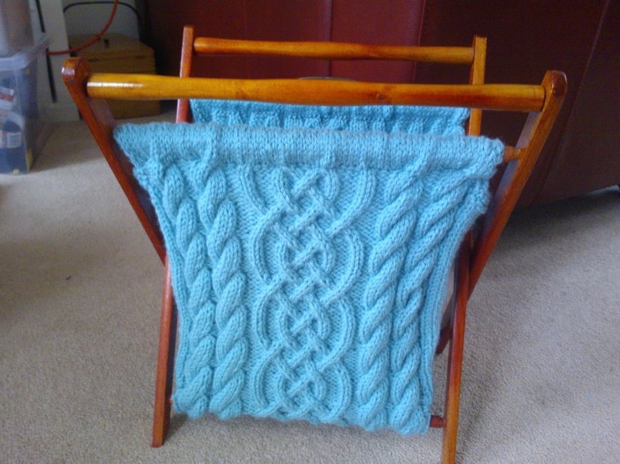 Knitting pattern for folding craft basket - digital pattern ckc026