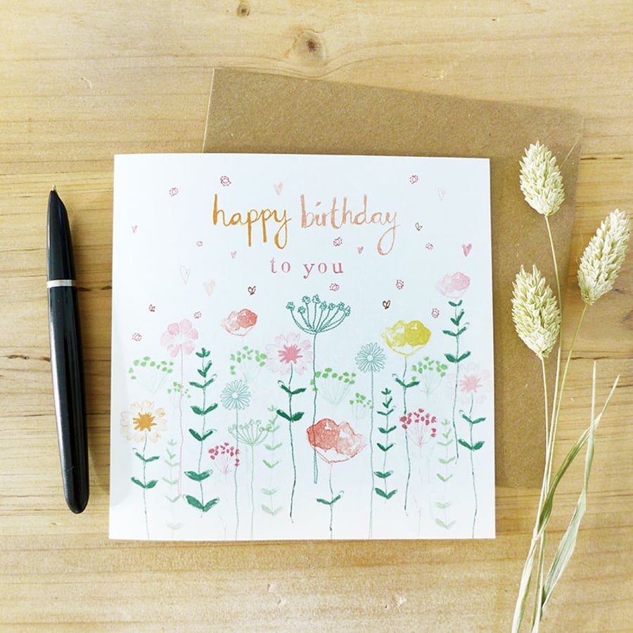 CARD - happy birthday to you