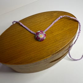 Hand embroidered bracelet