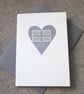 Grey Union Jack Greetings Card, blank inside - Image 3