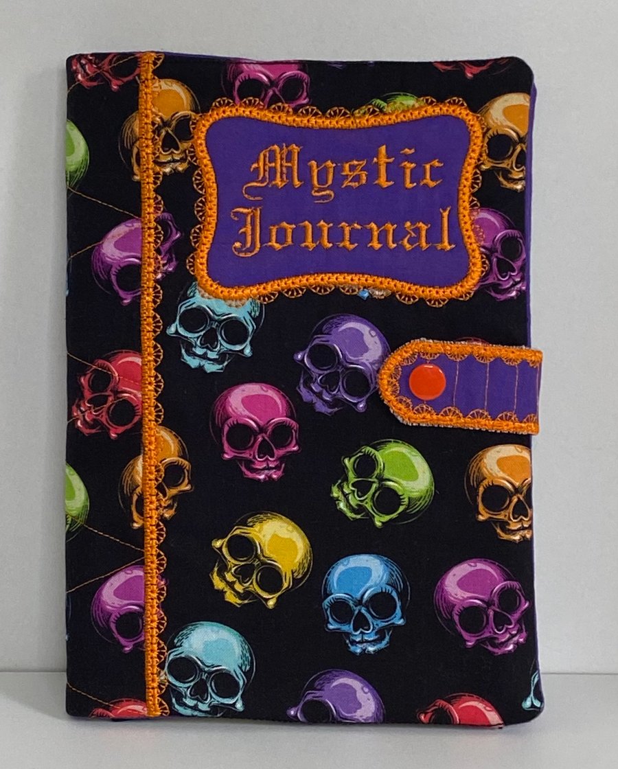 A5 Notebook with Reusable Book Cover - SKULLS 