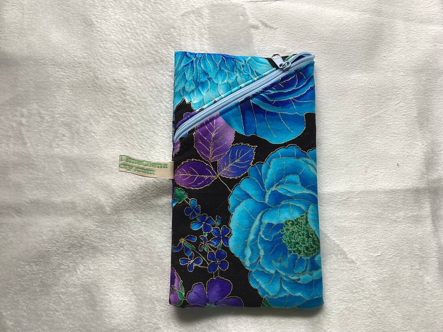 Pouch, floral small bag, glasses pouch.