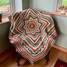 Crocheted blanket Solstice Star