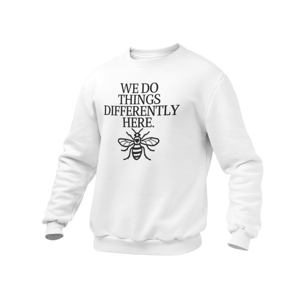Manchester Bee JUMPER -We Do Things Differently Here Jumper