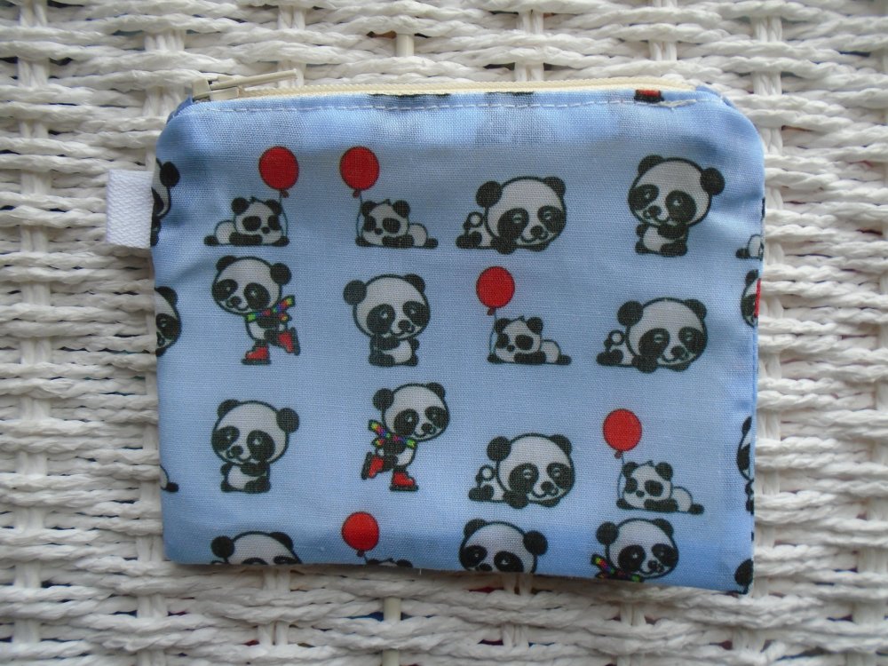 Fun Panda Themed Coin Purse or Card Holder.