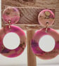 Mermaid vibes hoop dangle earrings  - Image 2