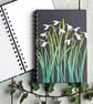 Snowdrops A5 Spiral Bound Notebook - Image 1