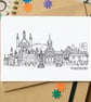 Winchester Skyline Greetings Card - Image 1