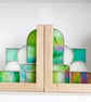Bookends Art Deco Style Stained Glass  - Image 3