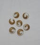 Buttons White and Gold Retro Style - Image 1