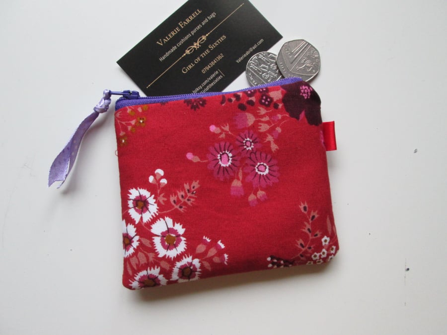 Sale Pretty Floral  Coin Purse