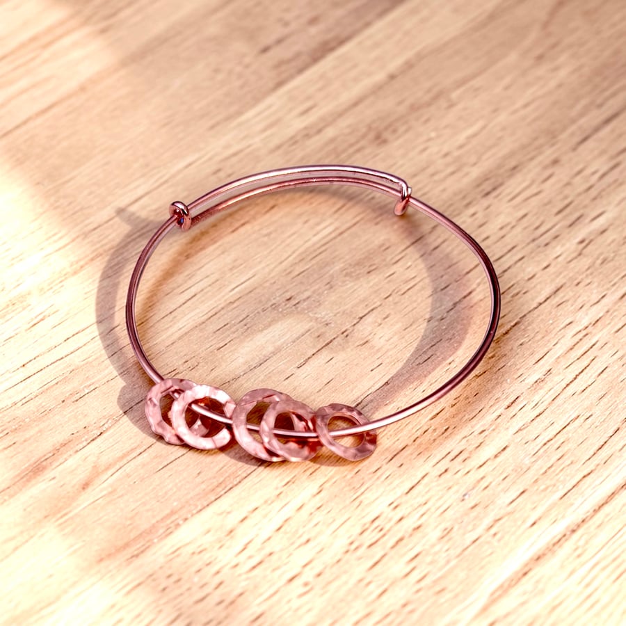 Adjustable Copper Bangles S - L 