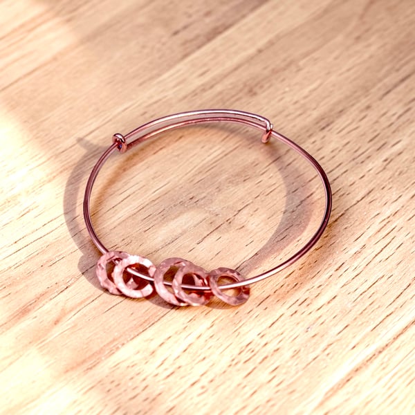 Adjustable Copper Bangles S - L 
