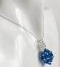 Crystal Blue Egg Sterling Silver Pendant, with an 18 Inch Chain - Image 5
