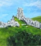 Corfe Castle original painting - Image 2