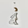 'Moon Gazing Hare' - Hanging Decoration