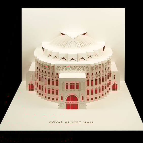 Royal Albert Hall pop-up 3D card