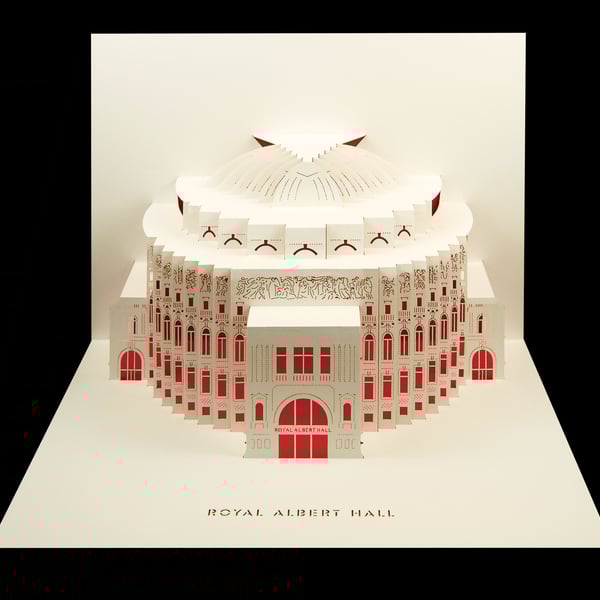 Royal Albert Hall pop-up 3D card