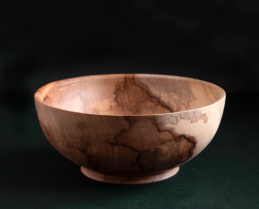 Spalted maple bowl W170mm by H70mm
