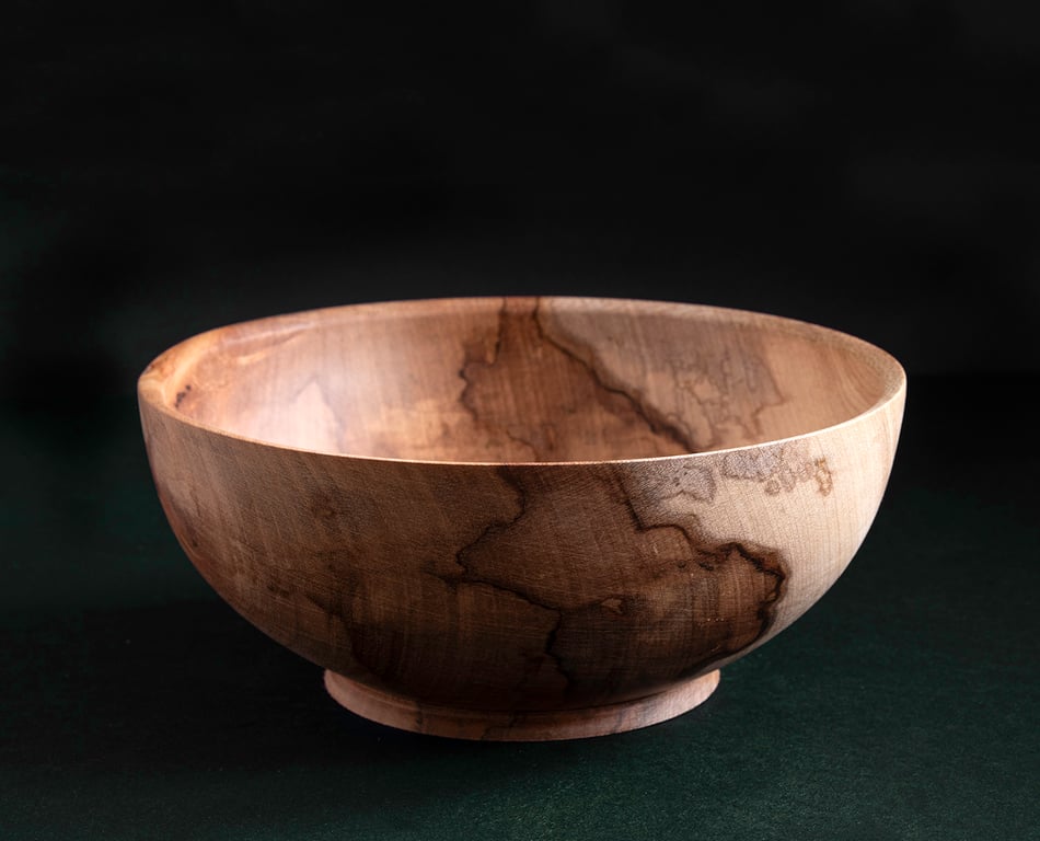 Spalted maple bowl W170mm by H70mm