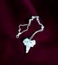 Sterling Silver Asian Elephant Pendant - Necklace -  FREEPOST