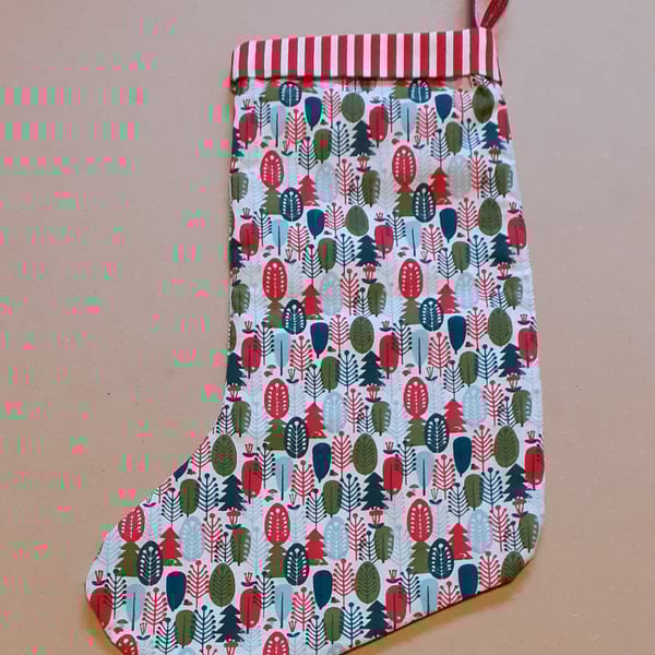 Christmas Stocking – Christmas Tree Scandi 