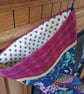 Luxury Christmas Stocking - Blue Bird of Paradise - upcycled and vintage fabrics - Image 5