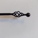 Curtain Rail ...............Hnadcrafted in the UK  .Wrought Iron (Forged Steel) 