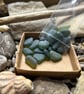 Green Seaham sea glass chunks - Jewellery quality - Mixed sizes