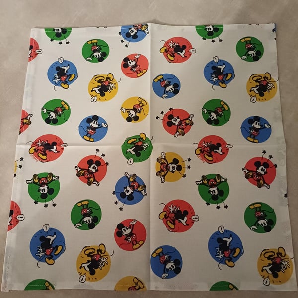 Handmade Children's Handkerchief Mickey Mouse Design