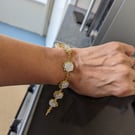 Rose charm bracelet 