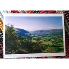 Llanthony Valley View, Bannau Brycheiniog, A6 Greetings Card Landscape Photo