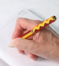 Beadwork Pen in Red, Yellow and Gold - Image 1