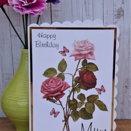 C4277   Card    Happy Birthday Mum 