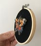 Needle felted-tortoiseshell-butterfly-hoop artwork - Image 3
