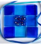 Fused Glass Trivet  Sea Blue Trivet 16cm 037 - Image 2