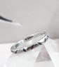 Silver Narrow band ring , size P and half  , Solid Sterling Silver Hallmarked - Image 1