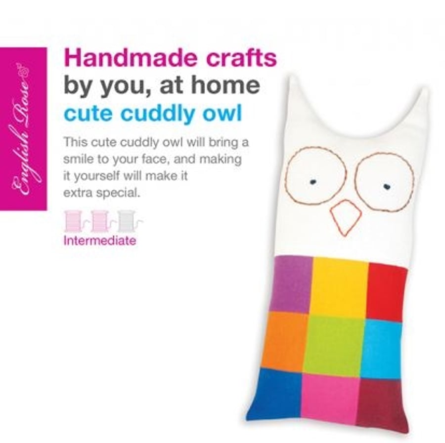 Cute cuddly owl baby toy kit