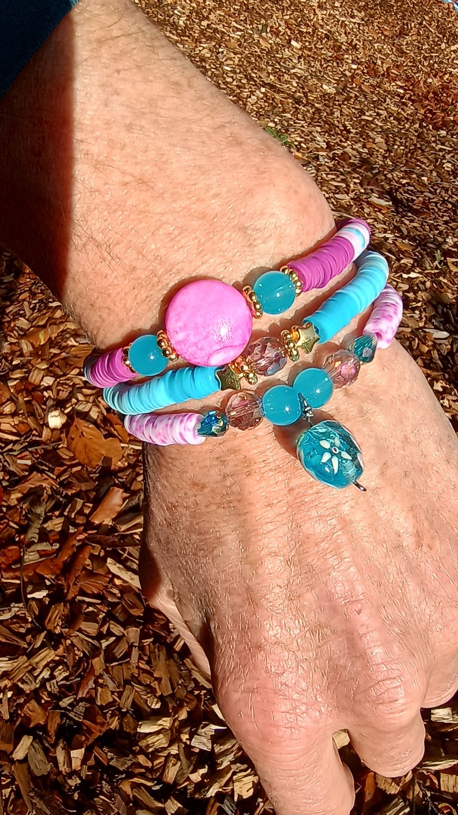 "Parisienne" - Set of 3 beaded bracelets