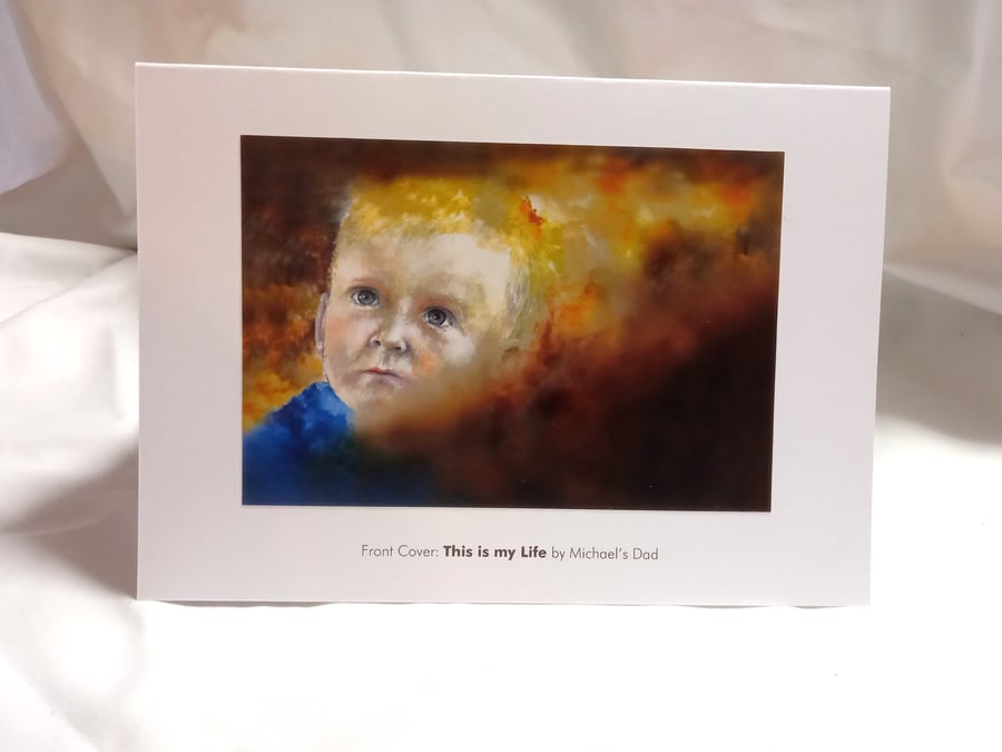 original hand painted print of a Sussex child printed Greeting Card for charity