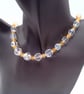 Citrine & Vintage Crystal Beaded Necklace & Earrings, Gift for Her, Mother's Day - Image 6