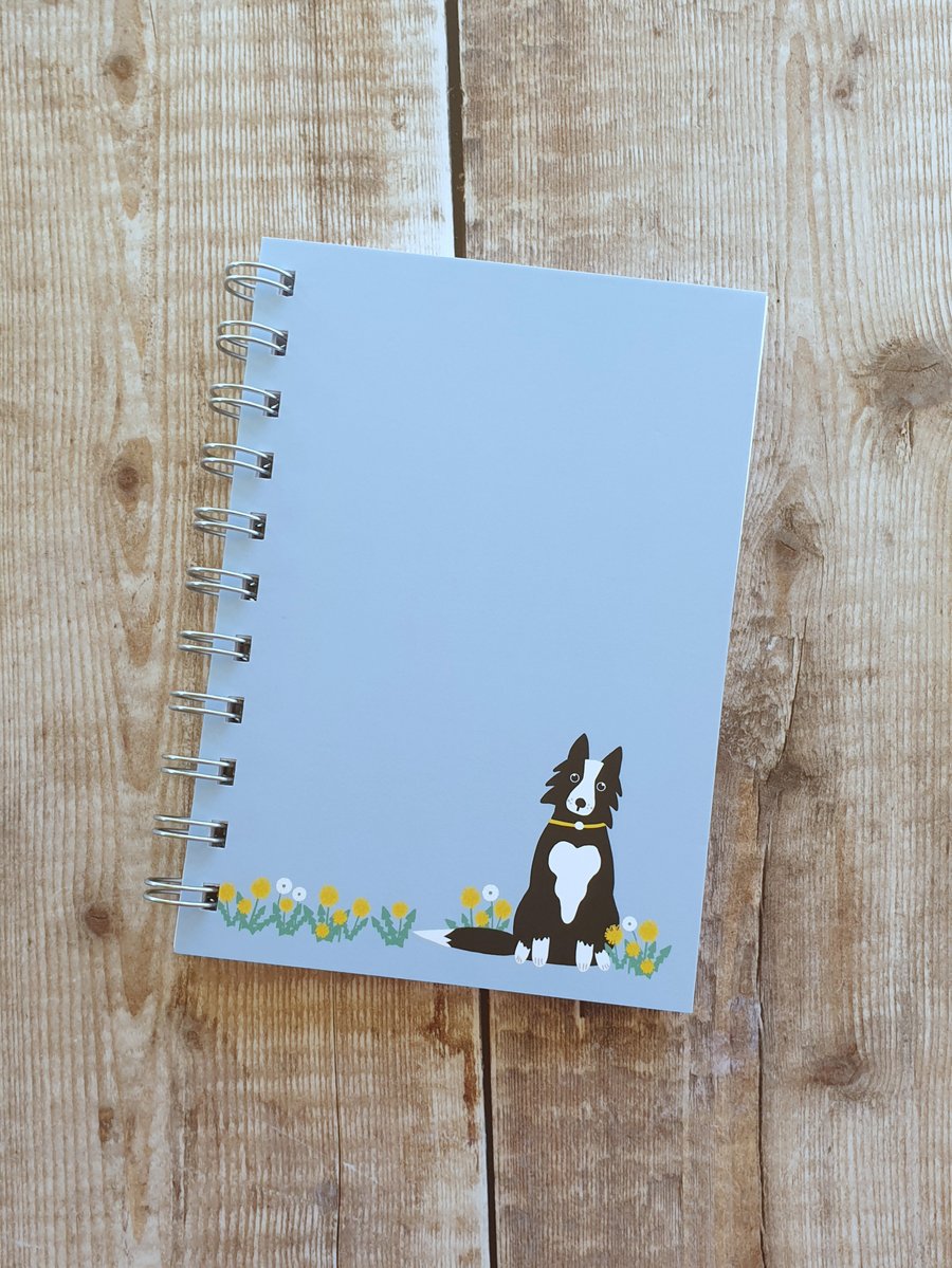 Border Collie A6 Notebook