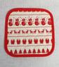 Pot holder, pan holder, quilted, Christmas - Image 2