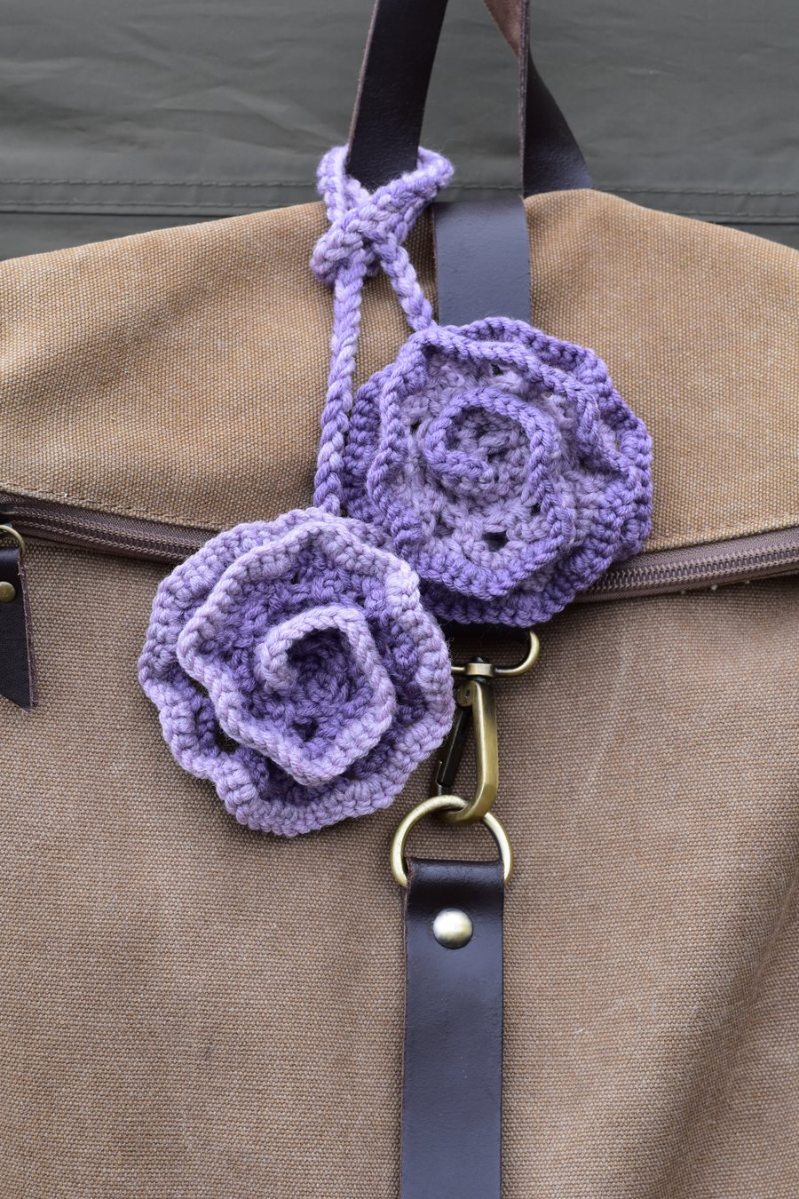 Handmade Merino Wool Bag Flower