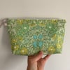 Reclaimed Vintage Daisy Chain cotton Zip pouch